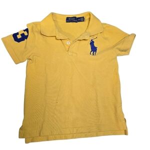 Polo Ralph Lauren Preppy Yellow Big Pony Polo Size 4T
